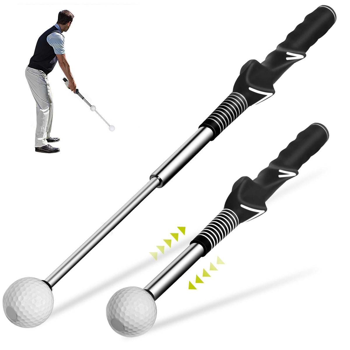 Click-to-Swing Golf Trainer for Speed and Rhythm