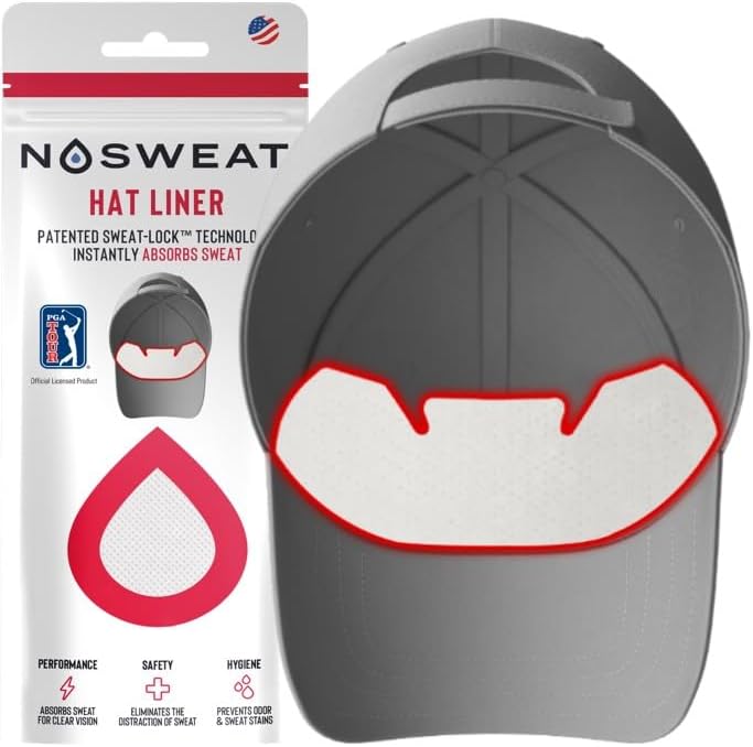 Hat Sweat Liners | PGA Tour Licensed | Protects, Prevents Stains & Odor | Golf Accessories Made in The USA