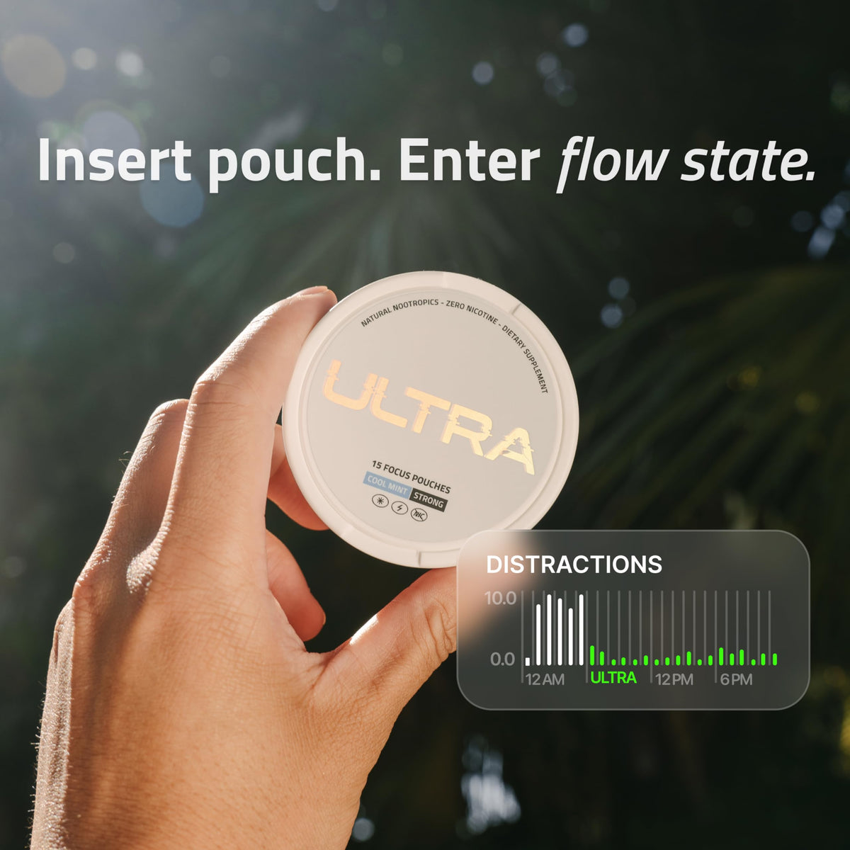 Ultra Focus Pouches (Variety Pack, 3 Cans) Nicotine and Caffeine Free