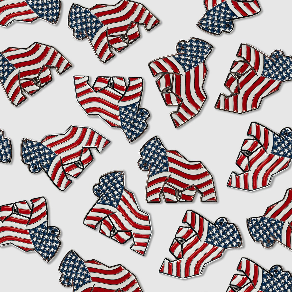American Flag Gorilla Ball Marker