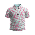 Youth Frosted Animal Cookie Golf Polo | Performance Stretch Golf Shirt | Moisture-Wicking Athletic Polo