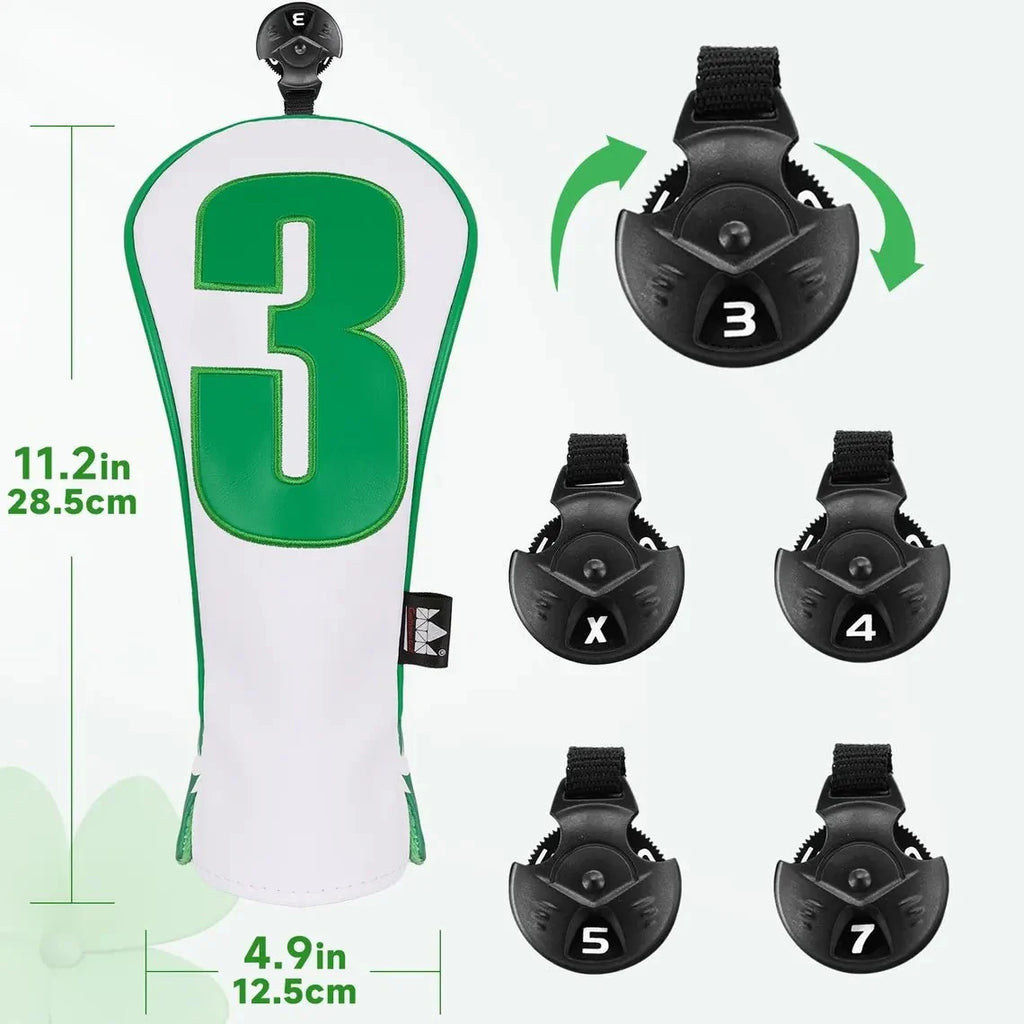Caddie Whites & Lucky Greens Headcovers