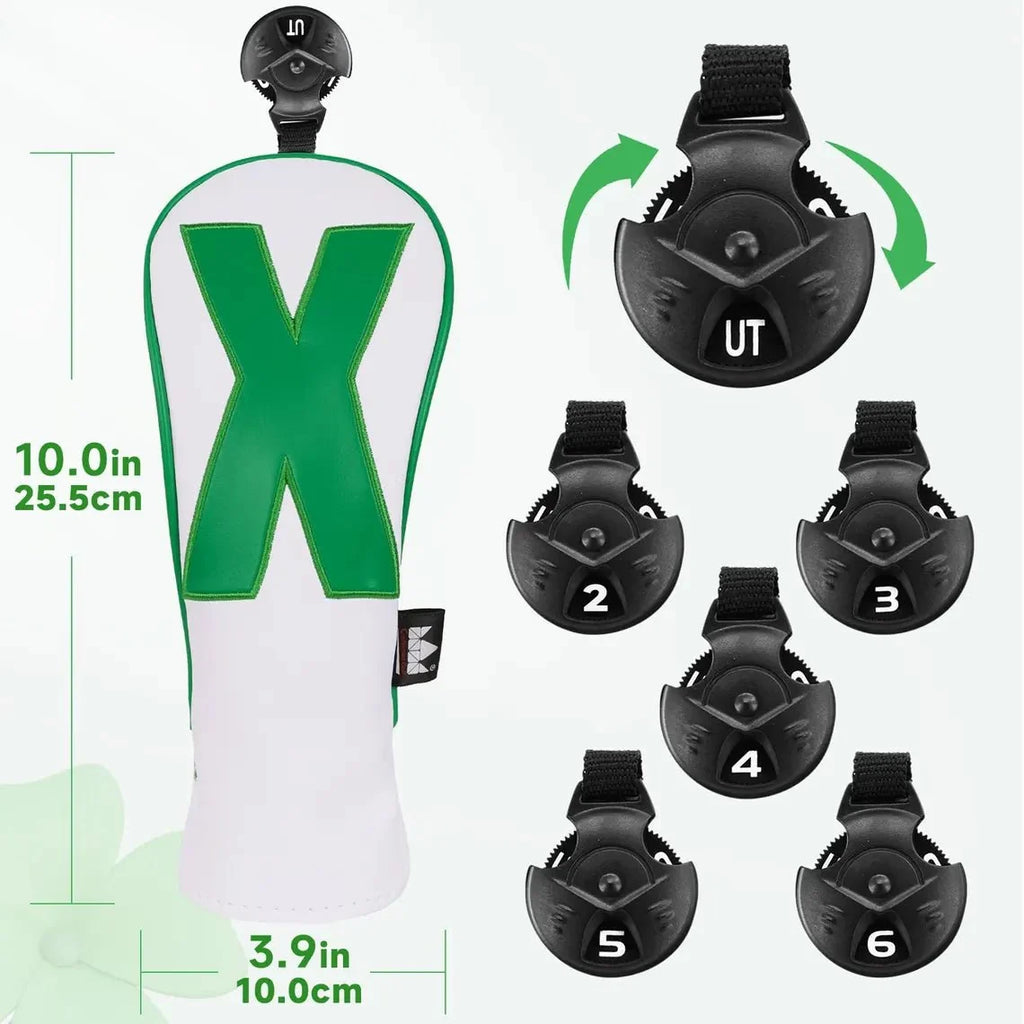 Caddie Whites & Lucky Greens Headcovers