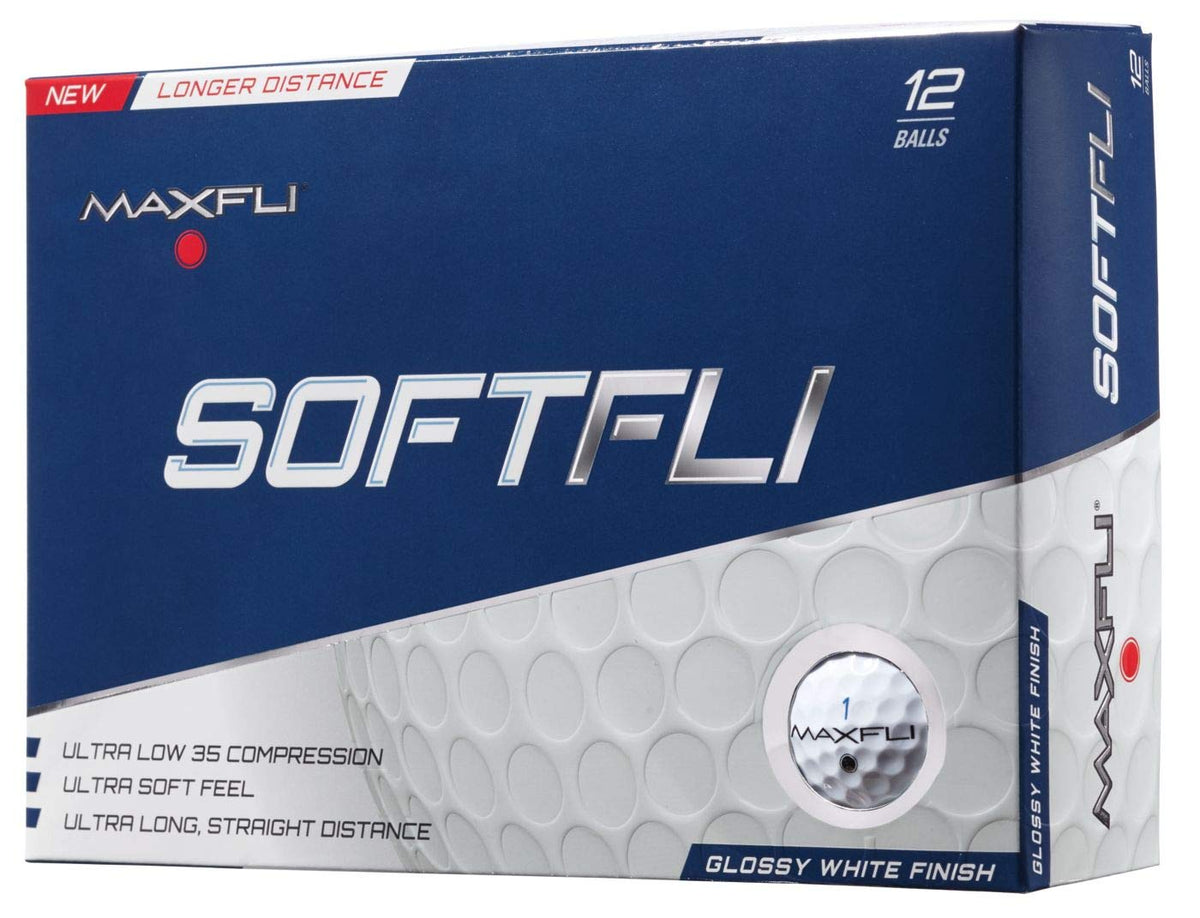 Maxfli SmoothDrive Glossy White Golf Balls