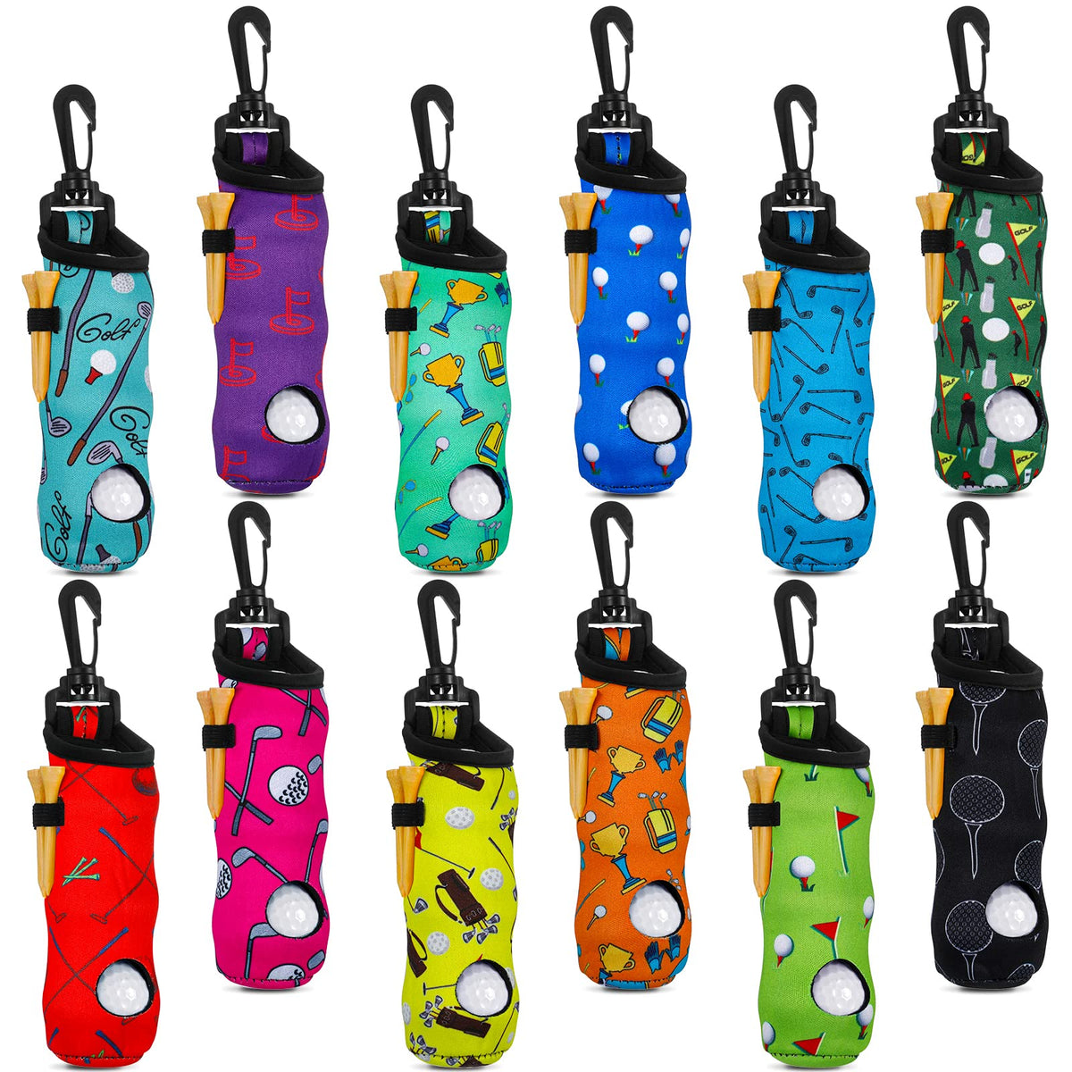 GolfFlex 12-Piece Ball Pouch Set