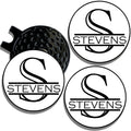 Magnetic Golf Hat Marker Clips - Monogrammed 3 Pack