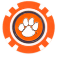 Officially Licensed Clemson Tigers Poker Chip Ball Marker