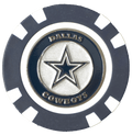Officially Licensed Dallas Cowboys Poker Chip Ball Marker
