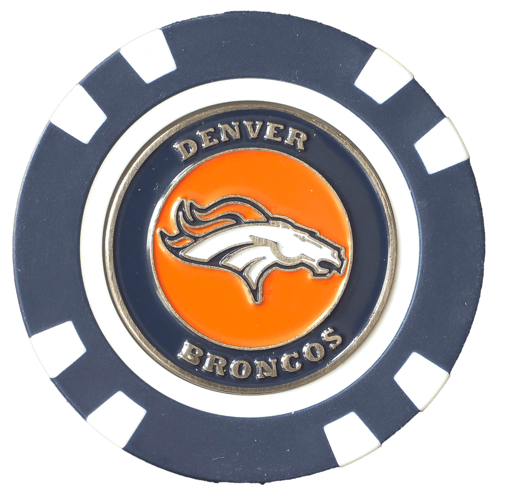Officially Licensed Denver Broncos Poker Chip Ball Marker
