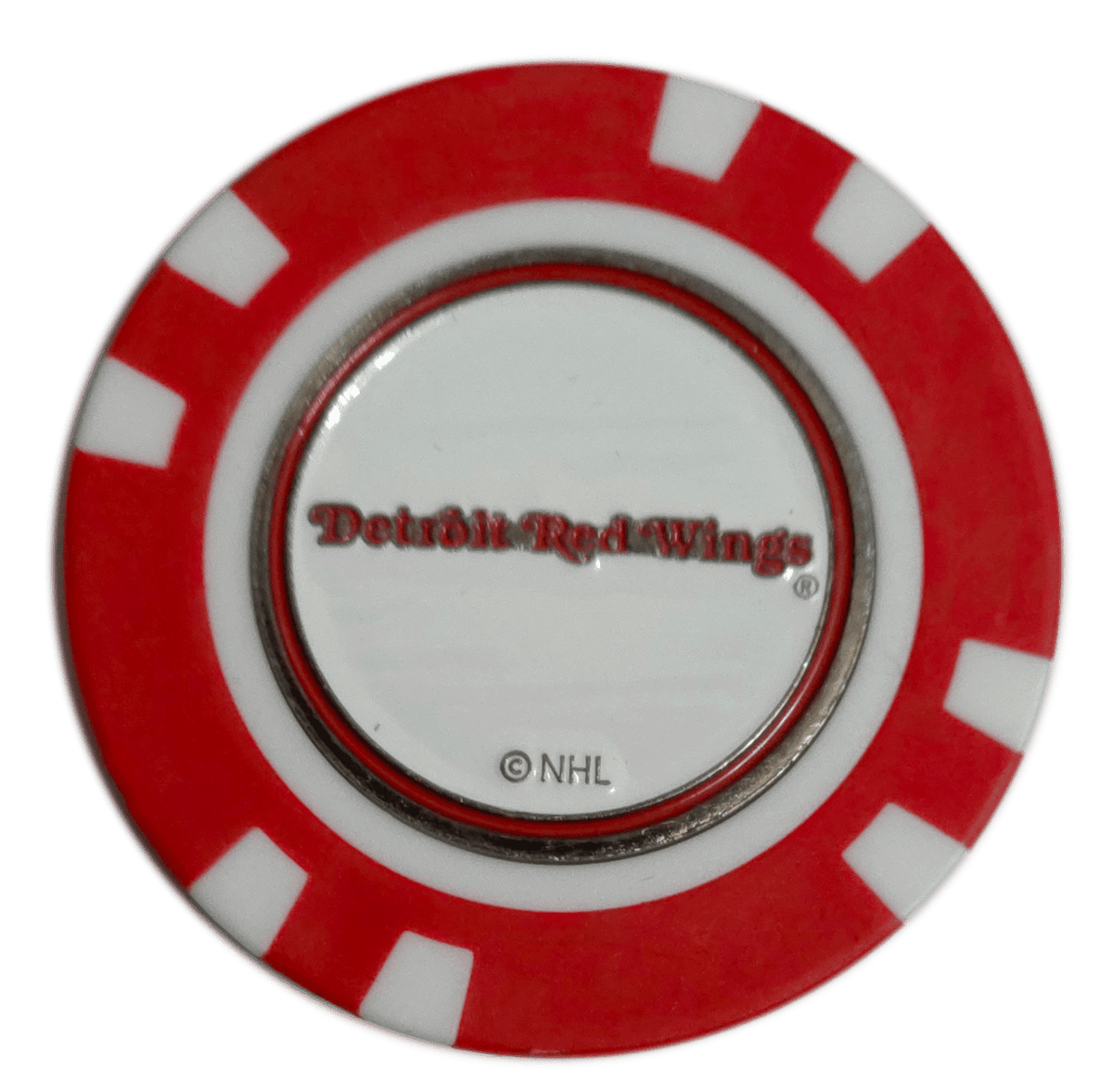 Officially Licensed Detroit Red Wings Poker Chip Golf Ball Marker