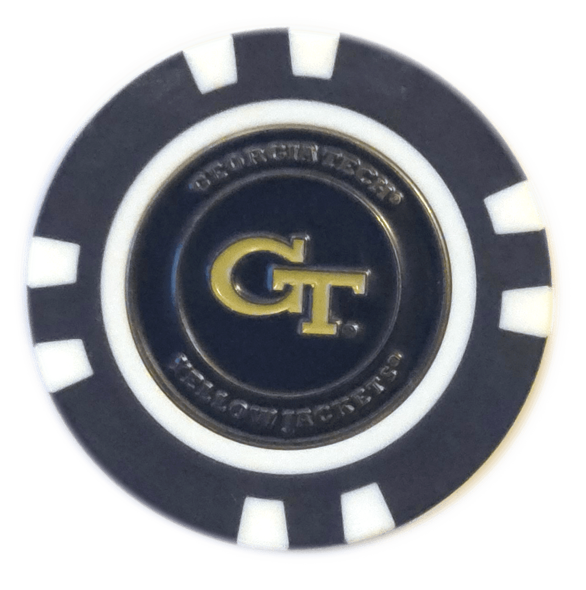Officially Licensed Georgia Tech Yellow Jackets Poker Chip Ball Marker