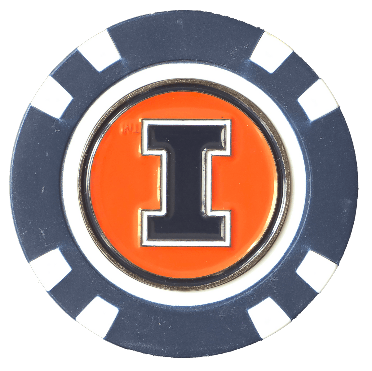 Officially Licensed Illinois Fighting Illini Poker Chip Ball Marker