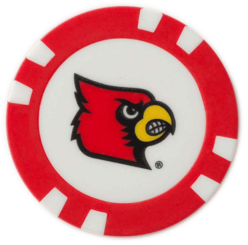 Officially Licensed Louisville Cardinals Poker Chip Ball Marker