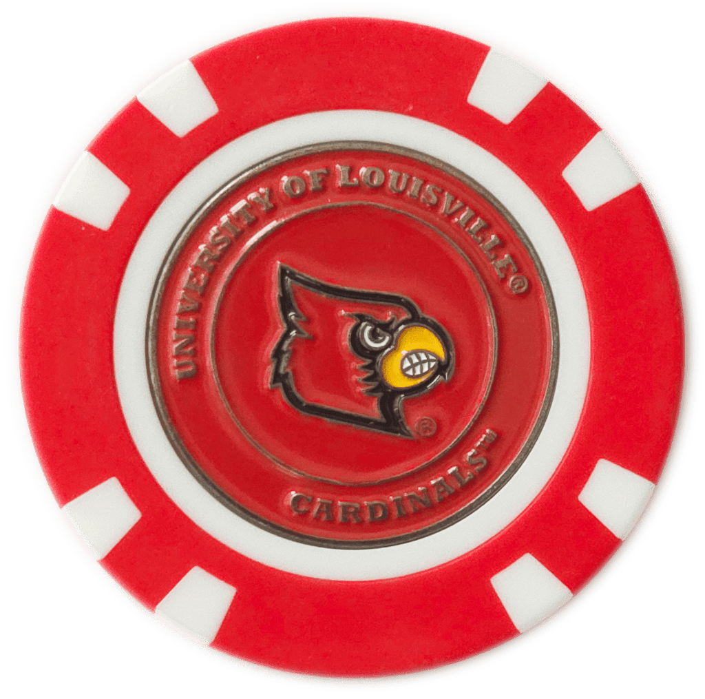Officially Licensed Louisville Cardinals Poker Chip Ball Marker