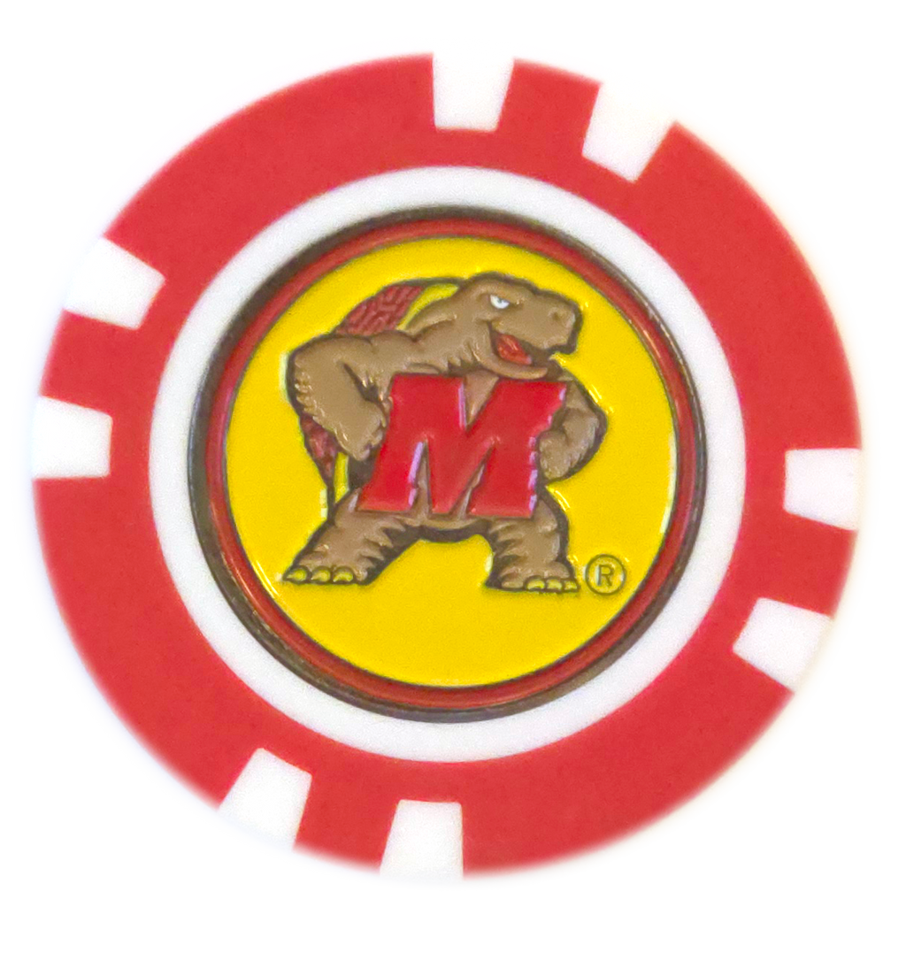 Officially Licensed Maryland Terrapins Poker Chip Ball Marker