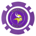 Officially Licensed Minnesota Vikings Poker Chip Ball Marker