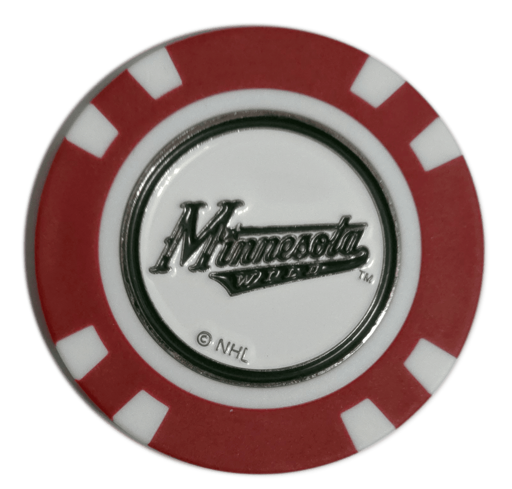 Officially Licensed Minnesota Wild Poker Chip Golf Ball Marker