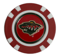 Officially Licensed Minnesota Wild Poker Chip Golf Ball Marker