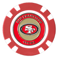 Officially Licensed San Francisco 49ers Poker Chip Ball Marker