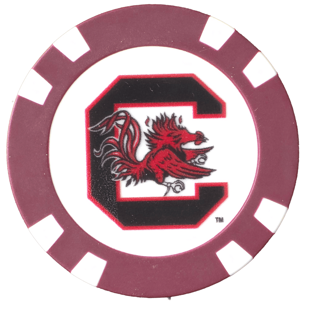 Officially Licensed South Carolina Gamecocks Poker Chip Ball Marker
