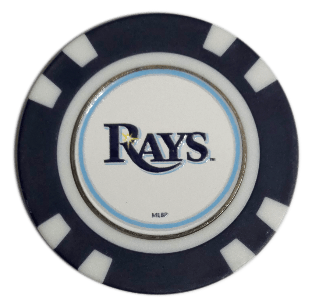 Officially Licensed Tampa Bay Rays Poker Chip Golf Ball Marker