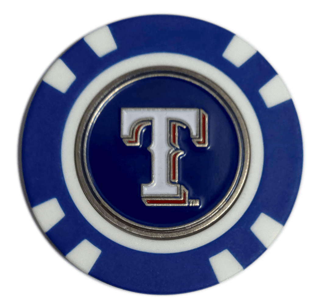 Officially Licensed Texas Rangers Poker Chip Golf Ball Marker