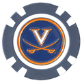 Officially Licensed Virginia Cavaliers Poker Chip Ball Marker