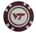 Officially Licensed Virginia Tech Hokies Poker Chip Ball Marker